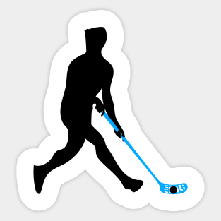 floorball player Sticker